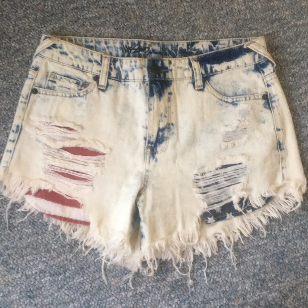 Mossimo High Rise Denim Shorts (Size 4)